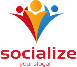 Socialize People Logo Vector