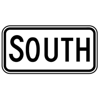 SOUTH TRAFFIC SIGN Logo PNG Vector