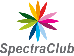 Spectra Club Colorful Floral Logo Vector