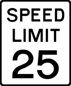 SPEED LIMIT 25 SIGN Logo PNG Vector