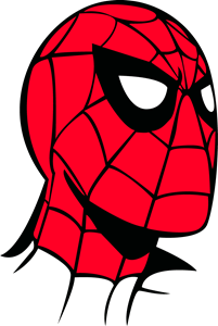 Spiderman Face Logo PNG Vector