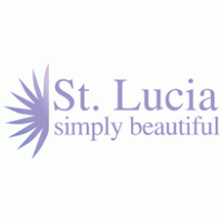 ST. LUCIA. SIMPLY BEAUTIFUL Logo PNG Vector