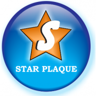 Star Plaque Logo PNG Vector