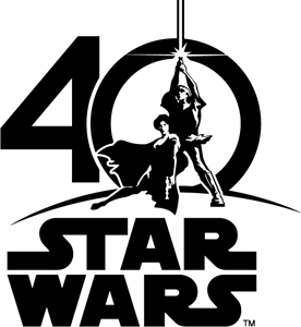 Star Wars 40th Anniversary (1977-2017) Logo PNG Vector