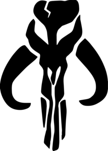 Star Wars - Mandalorian Mythosaur Skull Logo PNG Vector