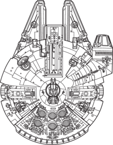 Star Wars: Millennium Falcon Logo PNG Vector