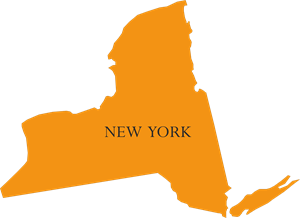 STATE OF NEW YORK MAP Logo PNG Vector