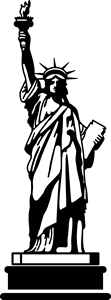 Statue of Liberty Logo PNG Vector