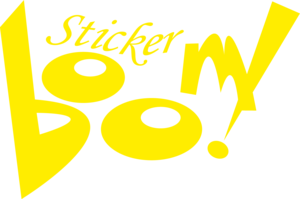 Sticker boom Logo PNG Vector