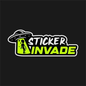 Sticker Invade Logo PNG Vector