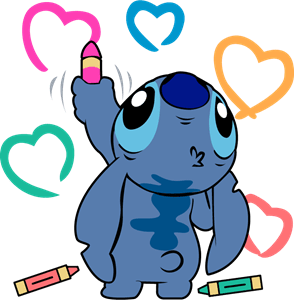 Disney Stitch Vector Art Design, vector tracing, illustration.