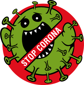 Stop Corona Virus Logo PNG Vector