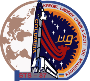 STS-87 Mission Patch Logo PNG Vector