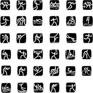 Summer Olympics 2008 pictograms Logo PNG Vector