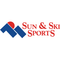 Sun and Ski Sports Logo Vector