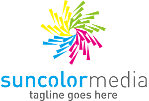 Sun Color Logo PNG Vector