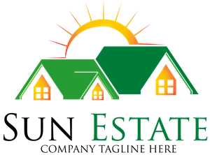 Sun Estate Logo Vector