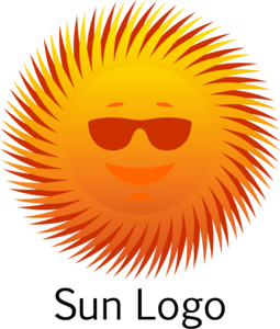 Sun Glass Art Logo PNG Vector