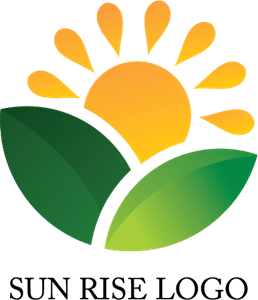 Sun Rise Art Logo Vector