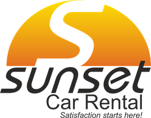 Sunset Car Rental Logo PNG Vector