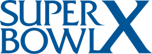 Super Bowl X Logo PNG Vector
