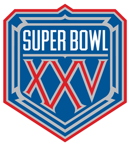 Super Bowl XXV Logo PNG Vector