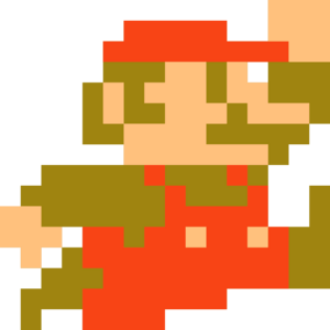 Super Mario Bros 8-bit Logo PNG Vector (SVG) Free Download