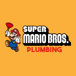 super mario bros plumbing Logo PNG Vector