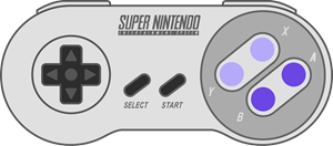 Super Nintendo Controle Logo PNG Vector