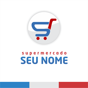 Supermercado / Seu Nome Logo Vector