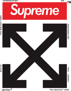 supreme x offwhite Logo PNG Vector