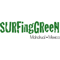 Surfing Green Logo PNG Vector