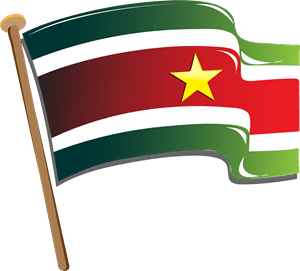 Suriname_dynamic flag Logo Vector