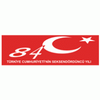 Türkiye Cumhuriyeti 84. yılı Logo PNG Vector