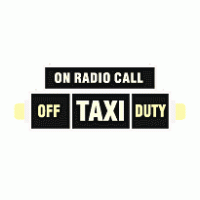 Taxi on Radio Call Logo PNG Vector