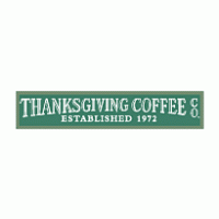 Thanksgiving Coffee Logo PNG Vector