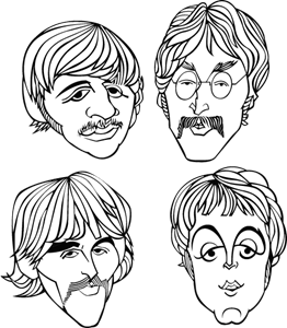 The Beatles Logo PNG Vector