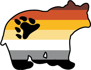 The International Bear Brotherhood Flag Logo Vector
