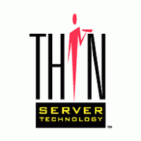 Thin Server Technology Logo PNG Vector
