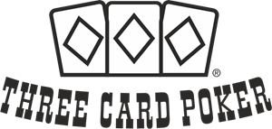 Three Card Poker Logo Vector