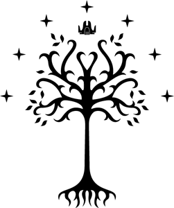 Tree of Gondor Logo PNG Vector