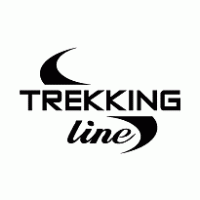 Trekking Line Logo PNG Vector