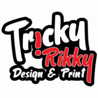 Tricky Rikky Design and Print Logo PNG Vector