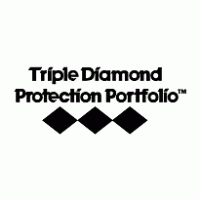 Triple Diamond Protection Portfolio Logo PNG Vector
