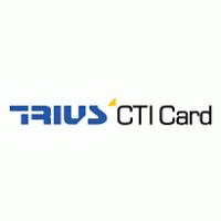 Trius CTI Card Logo Vector