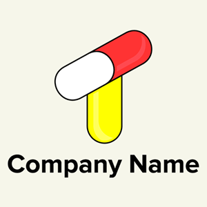 T/Capsule/Pill Logo Vector