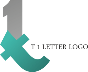 T1 Letter Logo PNG Vector
