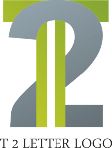T2 Letter Logo PNG Vector