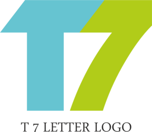 T7 Letter Logo PNG Vector