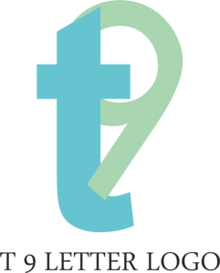 T9 Letter Logo PNG Vector
